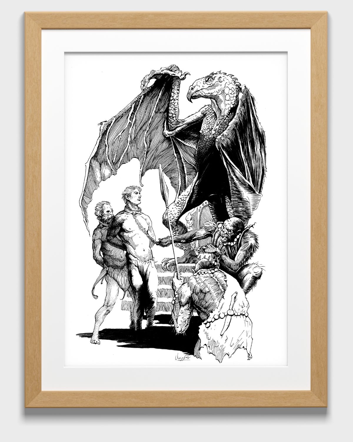 Frazetta-master-study-framed