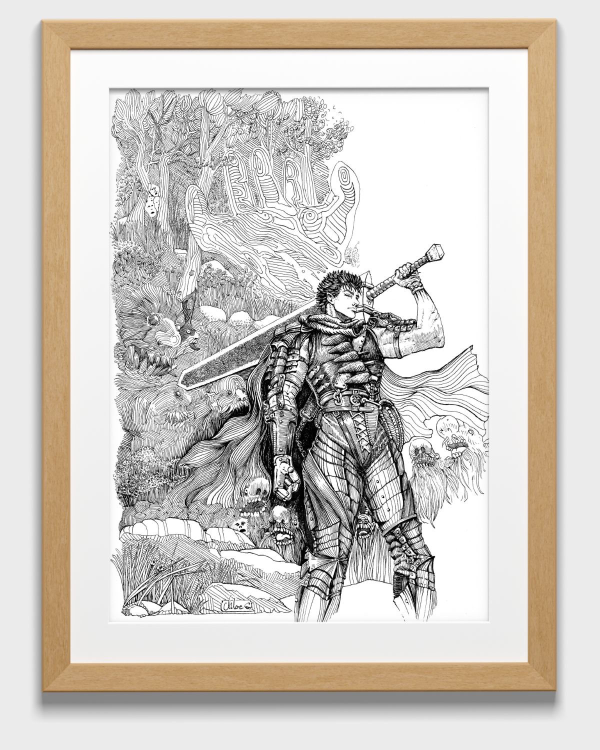 Guts-derivative-framed-art