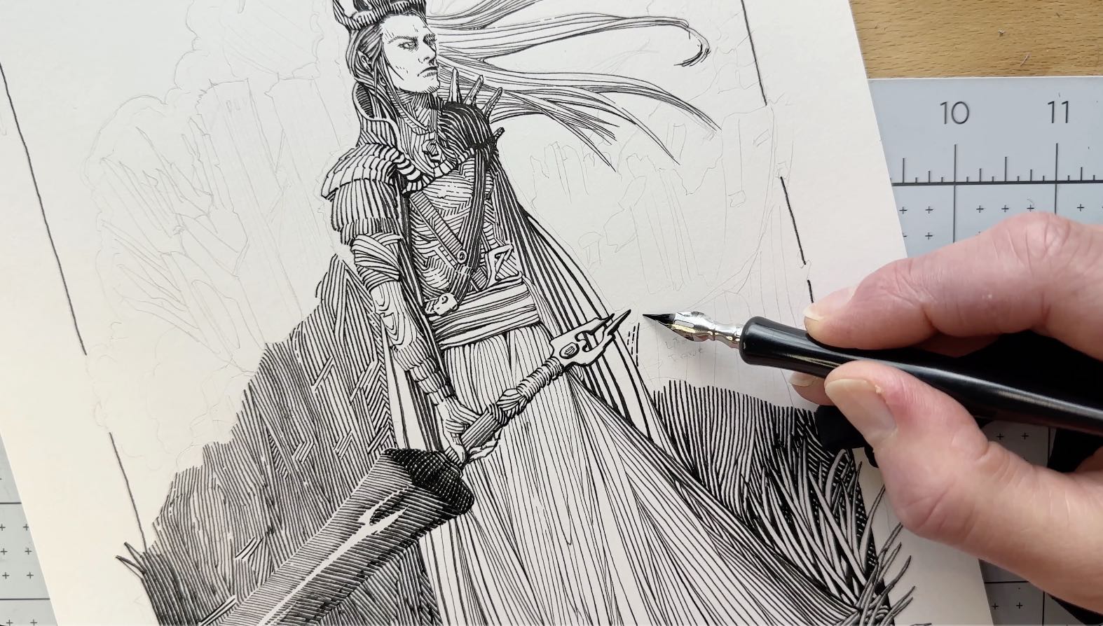 Inking-Elric-Melnibone