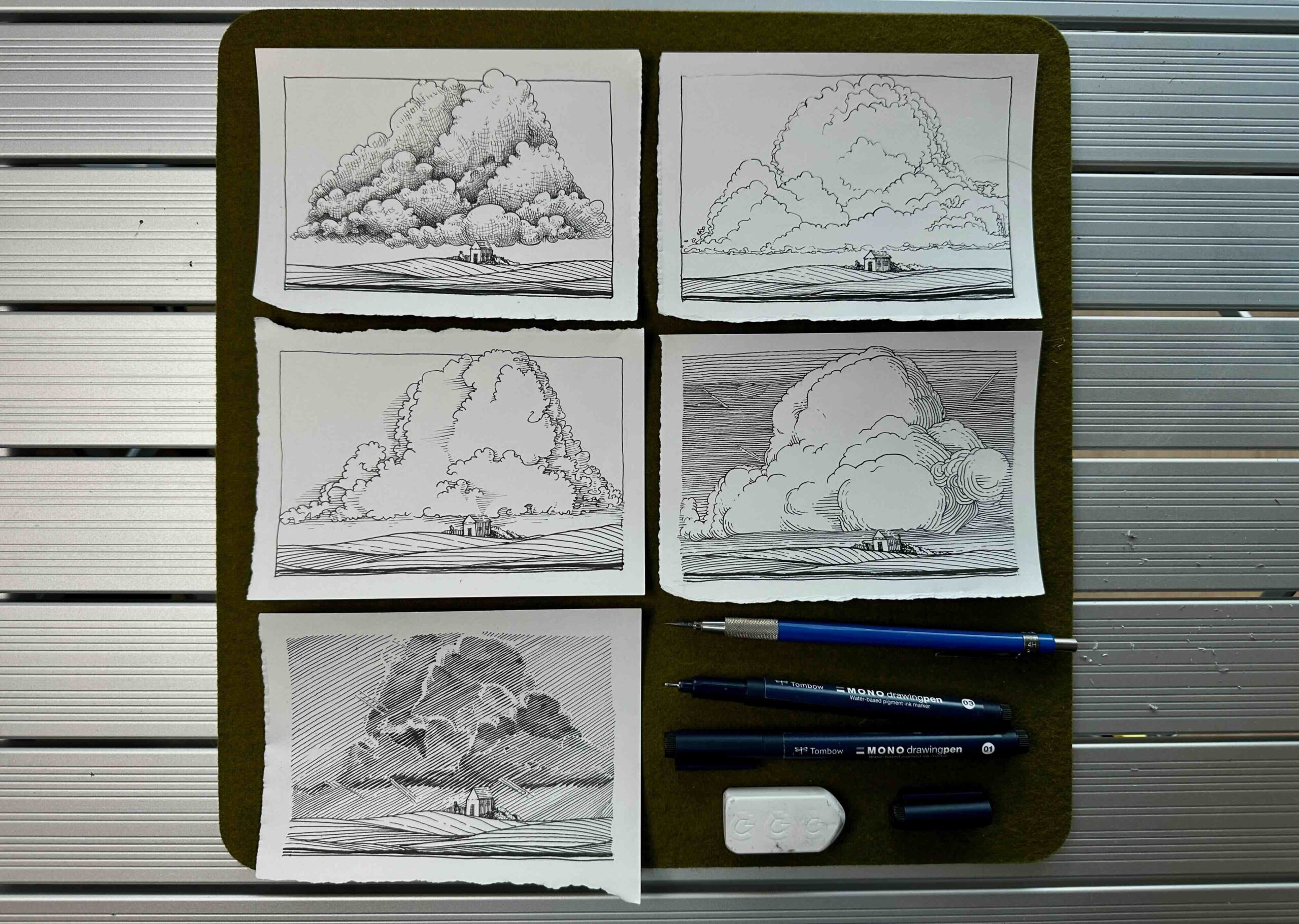 Five-Master-Studies-of-Clouds