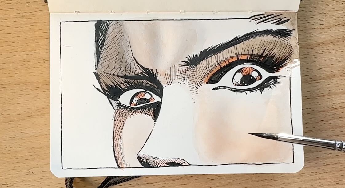 Duotone-line-and-wash