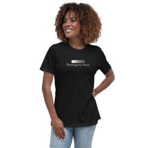 Showing-my-values-lady-shirt