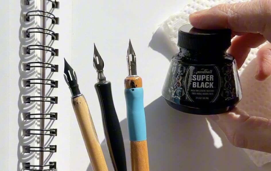 Dip-pens-and-ink