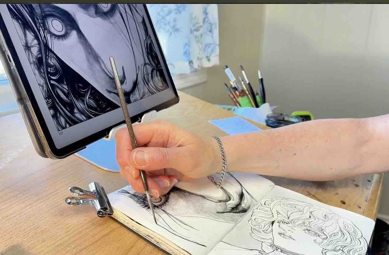 Inking-Henri-Brushwork