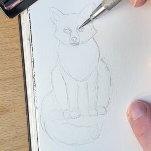 Fox-Pencil-Drawing