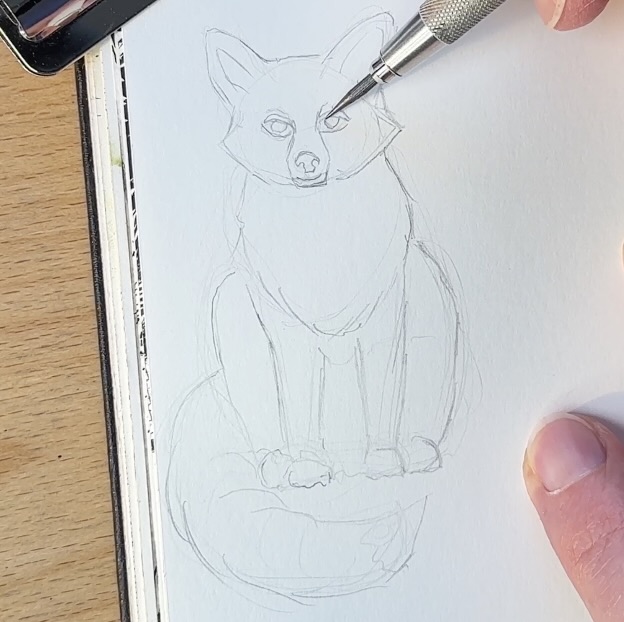 Fox-Pencil-Drawing