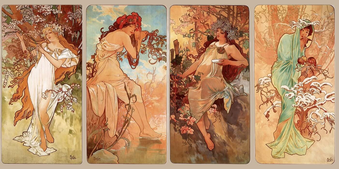Mucha-Seasons-Poster