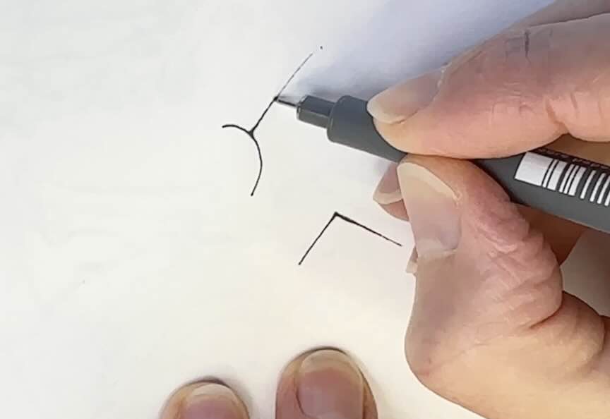 Butting-the-lines-Technique