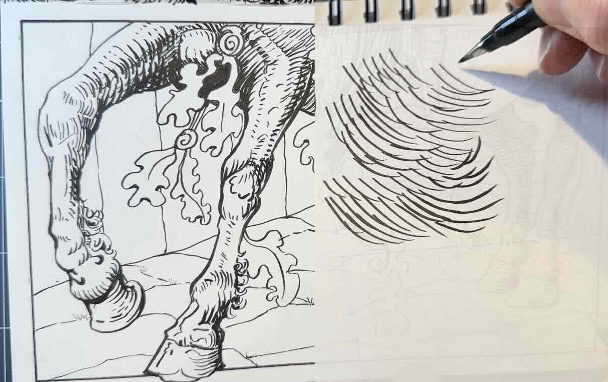 Curved-Cross-Hatching